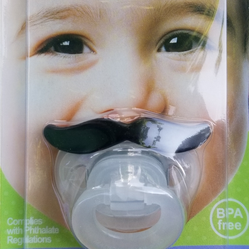 🐣Fancy Pacys Boy Girl Mustache Lips Baby pacifier - Picture 3 of 3